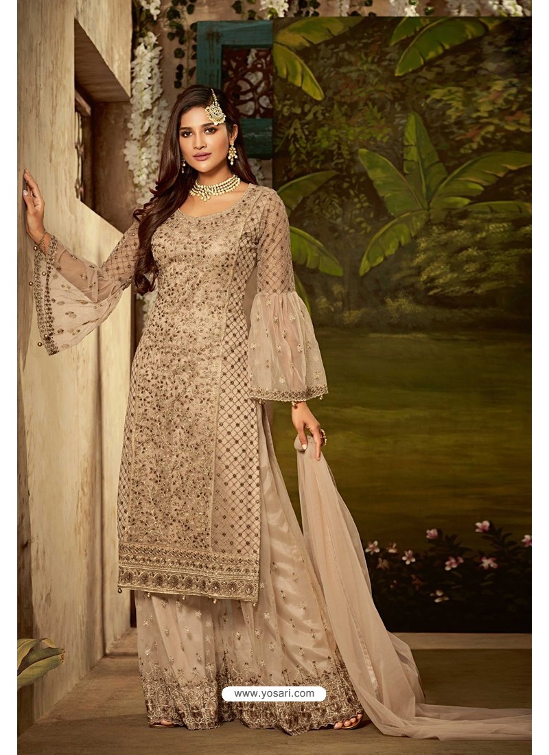 Details about   Heavy Ready Made Salwar Kameez Palazzo Net Dupatta Designer Wedding Wear Suits