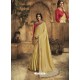 Lemon Designer Party Wear Zari Embroidered Sari