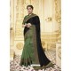 Black Designer Party Wear Fancy Satin Georgette Sari