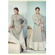 Grey Heavy Party Wear Pure Handloom Readymade Kurti With Palazzo