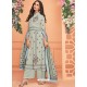 Light Grey Readymade Designer Party Wear Palazzo Salwar Suit