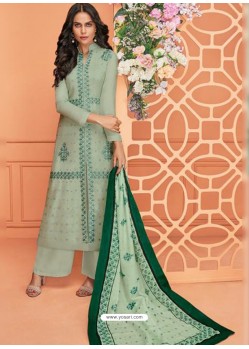 Olive Green Readymade Designer Party Wear Palazzo Salwar Suit