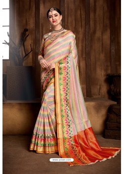 Multi Colour Designer Banarasi Art Silk Party Wear Sari