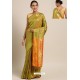 Green Designer Party Wear Kanjeevaram Art Silk Sari