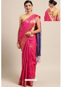 Rani Designer Party Wear Kanjeevaram Art Silk Sari