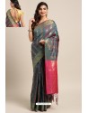 Pigeon Designer Party Wear Kanjeevaram Art Silk Sari