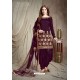 Purple Designer Faux Georgette Punjabi Patiala Suit
