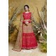 Red Heavy Embroidered Heavy Butterfly Net Designer Anarkali Suit