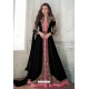Black Designer Heavy Embroidered Georgette Anarkali Suit