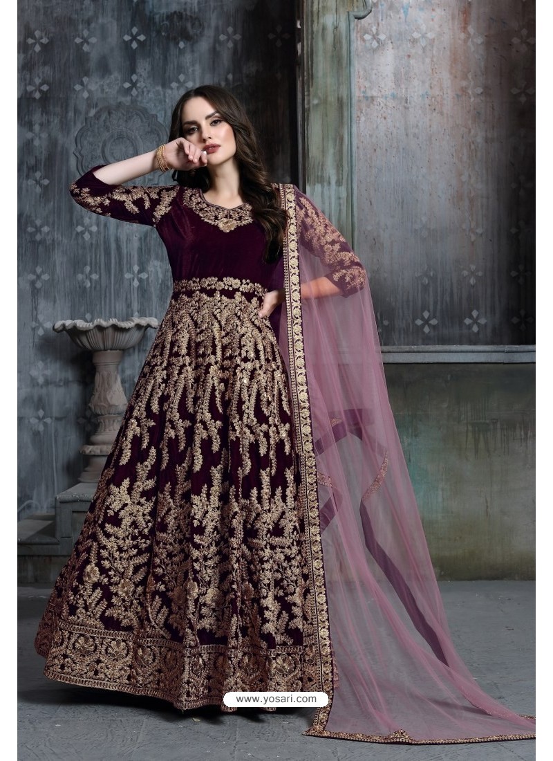 Aiqa Janat E Zamir Pure Velvet Designer Traditional Wear Dress