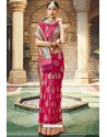 Rani Traditional Party Wear Embroidered Silk Sari