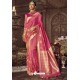 Rani Traditional Party Wear Embroidered Silk Sari