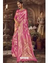 Rani Traditional Party Wear Embroidered Silk Sari