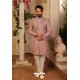 Mauve Readymade Heavy Embroidered Indowestern Sherwani For Men