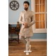 Light Grey Readymade Heavy Embroidered Indowestern Sherwani For Men