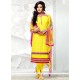 Flamboyant Cotton Resham Work Designer Salwar Suit