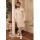 Off White Readymade Heavy Embroidered Designer Sherwani For Men