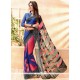 Modest Lace Work Georgette Casual Saree