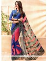 Modest Lace Work Georgette Casual Saree