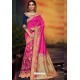 Rani Designer Party Wear Two Tone Heavy Satin Silk Sari