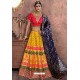 Yellow Heavy Embroidered Banarasi Silk Designer Lehenga Choli