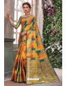 Ravishing Multi Colour Designer Party Wear Art Silk Sari