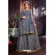 Pigeon Heavy Embroidered Gown Style Designer Anarkali Suit
