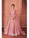 Light Pink Heavy Embroidered Gown Style Designer Anarkali Suit