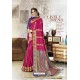Rani Traditional Party Wear Embroidered Kanjeevaram Art Silk Sari