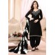 Scintillating Black Embroidered Party Wear Punjabi Patiala Suit