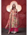 Hot Pink Designer Party Wear Pure Ikat Cotton Silk Palazzo Salwar Suit