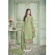 Green Designer Party Wear Pure Georgette Straight Salwar Suit