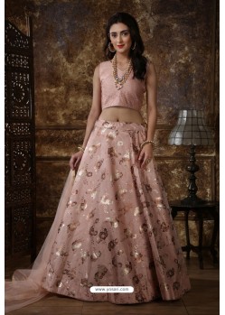 Baby Pink Exclusive Party Wear Designer Readymade Lehenga Choli