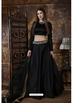 Black Exclusive Party Wear Designer Readymade Lehenga Choli