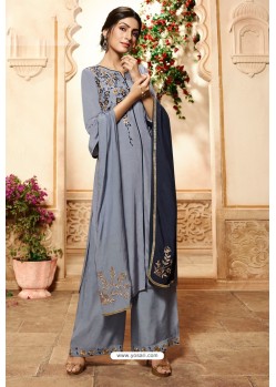 Pigeon Viscose Rayon Embroidered Palazzo Suit