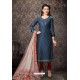 Teal Blue Special Designer Embroidered Churidar Salwar Suit