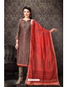 Light Brown Special Designer Embroidered Churidar Salwar Suit