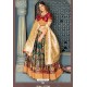Multi Colour Heavy Embroidered Banarasi Silk Designer Lehenga Choli