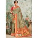 Taupe Designer Classic Wear Upada Silk Sari