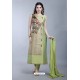Green Embroidered Designer Party Wear Churidar Salwar Suit
