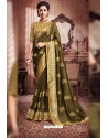 Mehendi Designer Party Wear Soft Art Silk Sari