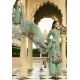 Sea Green Designer Party Wear Crepe Palazzo Salwar Suit