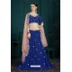 Royal Blue Heavy Multi Embroidered Designer Designer Lehenga Choli