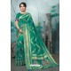 Aqua Mint Designer Banarasi Silk Weaving Party WearﾠSari