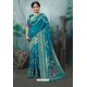 Blue Designer Banarasi Silk Weaving Party WearﾠSari