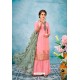 Pink Embroidered Banarasi Silk Designer Palazzo Salwar Suit