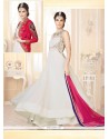 Beautiful White Soft Net Designer Gown