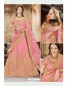 Pink Heavy Multi Embroidered Designer Wedding Lehenga Choli