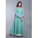 Sky Blue Heavy Embroidered Gown Style Designer Anarkali Suit