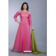 Pink Heavy Embroidered Gown Style Designer Anarkali Suit
